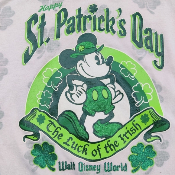 Disney Saint Patrick's day Mickey shirt - Picture 2 of 6